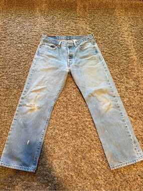 Vintage Levi’s 2004 button fly 501 Men’s Straight-Leg Jeans 34 x 30